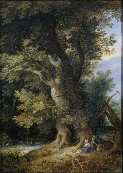 Ruhe auf der Flucht nach Ägypten von Jan the Elder Brueghel